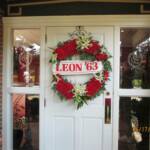 Wreath on front door to Capital City Country Club