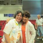 Pat Moore Collins & Janith Emm Prinkey Huth in Leon Auditorium