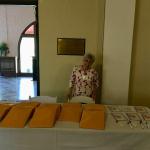 3-23-18 Wakulla Lodge Carolyn Counts Furcolow at registration table
